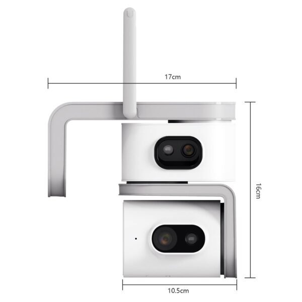 Dual Lens Outdoor Security Camera 6MP ICam365 Wireless WiFi 4G PTZ CCTV Camera