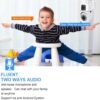4+4MP Dual Lens Mini Wireless PTZ | Live Monitoring | CCTV Camera Color Night Mode | Motion Detection | Two-Way Audio | Indoor/Outdoor Security Camera for Home (Dual Lens Mini Dome K-804)