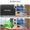 4+4MP Dual Lens Mini Wireless PTZ | Live Monitoring | CCTV Camera Color Night Mode | Motion Detection | Two-Way Audio | Indoor/Outdoor Security Camera for Home (Dual Lens Mini Dome K-804)