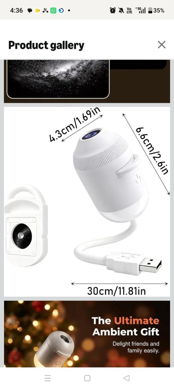 2026/10/1004381604-scaled.jpg USB Mini Galaxy Projector Night Light 2-in-1 with 7 Interchangeable Slides, Warm Glow Mode, Bendable Gooseneck and Touch Switch Ideal for Workshop Benches, Hobby Tables and Craft Rooms