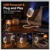 2026/10/1004381615.jpg USB Mini Galaxy Projector Night Light 2-in-1 with 7 Interchangeable Slides, Warm Glow Mode, Bendable Gooseneck and Touch Switch Ideal for Workshop Benches, Hobby Tables and Craft Rooms