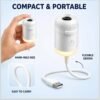 2026/10/1004381616.jpg USB Mini Galaxy Projector Night Light 2-in-1 with 7 Interchangeable Slides, Warm Glow Mode, Bendable Gooseneck and Touch Switch Ideal for Workshop Benches, Hobby Tables and Craft Rooms
