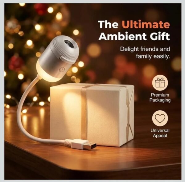 2026/10/1004381621.jpg USB Mini Galaxy Projector Night Light 2-in-1 with 7 Interchangeable Slides, Warm Glow Mode, Bendable Gooseneck and Touch Switch Ideal for Workshop Benches, Hobby Tables and Craft Rooms
