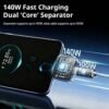 2026/10/1004395677.jpg 2-in-1 USB-C Magnetic Wireless Charger Adapter for Android & iPhone 15/16 Series, 20W Fast Charging Converter, Type-C Plug-in Magnetic Charging Receiver, Compact Portable Charging Accessory