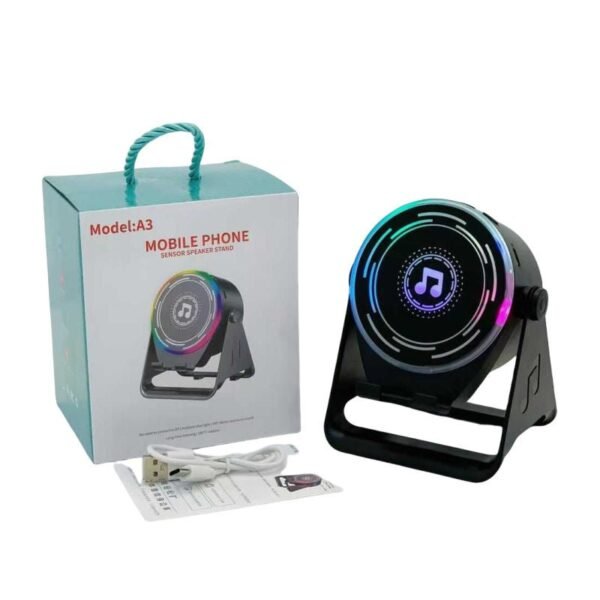 Mobile Phone Sensor Speaker Stand Model A3
Sensor Speaker, Model A3, Phone Accessory, Desktop Stand, Mobile Compatible