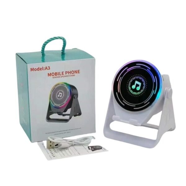 Mobile Phone Sensor Speaker Stand Model A3
Sensor Speaker, Model A3, Phone Accessory, Desktop Stand, Mobile Compatible